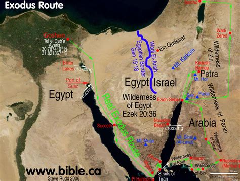 The Exodus Route Crossing The Red Sea Bible Mapping Bible History