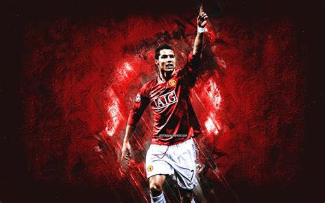 Download Wallpapers Cristiano Ronaldo Cr7 Mu Manchester United Fc