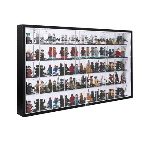 50 Lego Minifigures Miniature Figurines Acrylic Display Case Storage