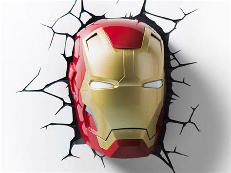 Decorating a boys bedroom | home decor 101. Iron Man Mask 3D Deco Light