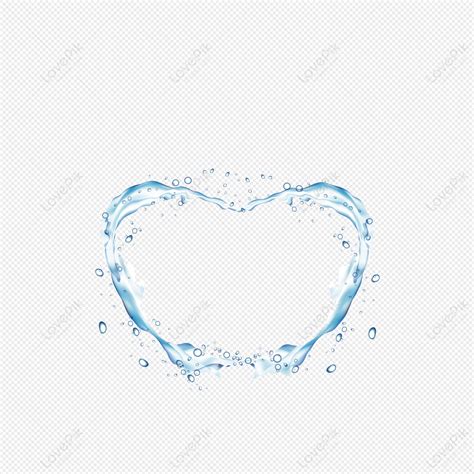 Heart Shaped Water Flower Free Illustration Shapes Water Illustration