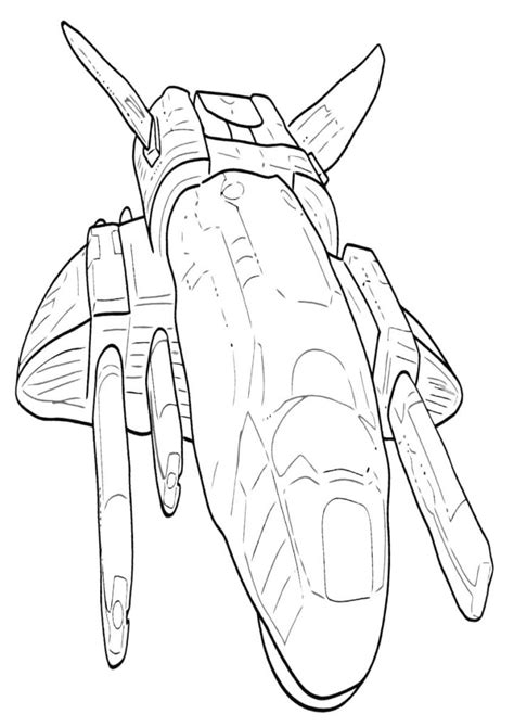 Coloriages Vaisseau spatial | Coloriages pour enfants