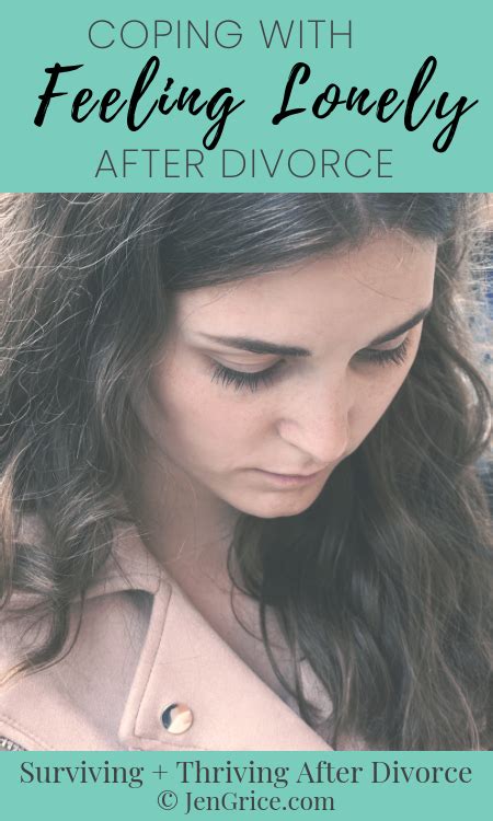 Often A Woman Will Feel Lonely After Divorce This Is Normal But Should She Work Through Those