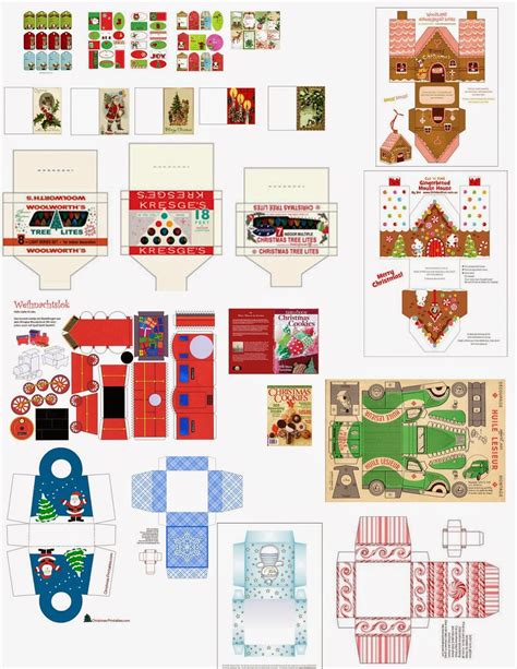 Minifanaticus Printies Dollhouse Holiday Miniature Christmas Diy