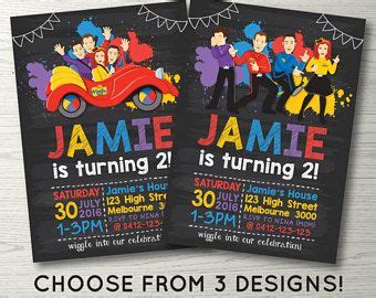 Two Birthday Party Flyers With Cartoon Characters On The Front And Back