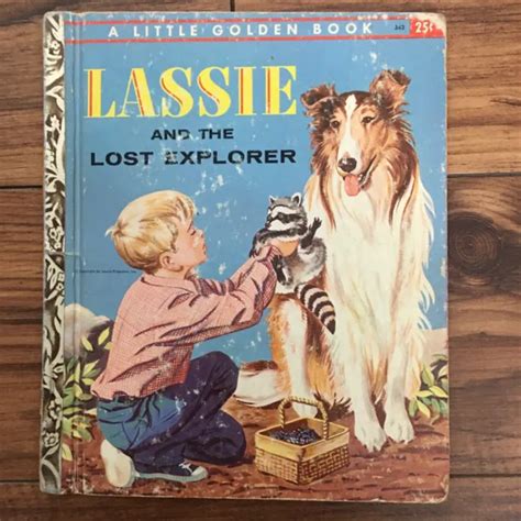Vintage Little Golden Book Lassie And The Lost Explorer 1958 A Edition 694 Picclick