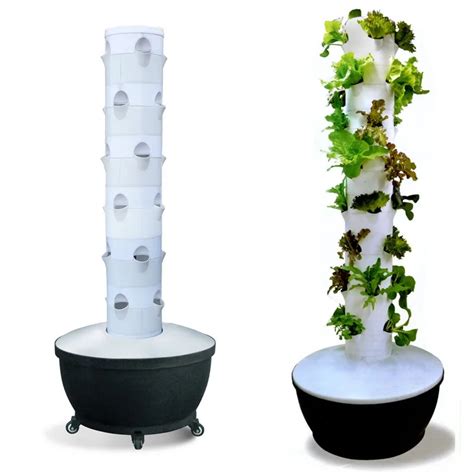 6x6 Hydroponic Vertical Grow Plant Tower Garden Soil Less Planting