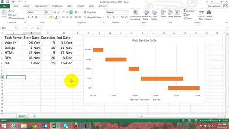 Hope you find this tip useful! Gantt Chart In Excel 2013 Hindi - YouTube