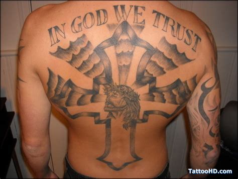 It is often referred to as the official motto of us men especially who prefer to live their lives with honor and respect. 30+ Expressive In God We Trust Tattoo Designs for Men ...
