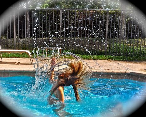 Hair Flip 2 Nikon Fun Water Pool Hair Flip D90 Plea Flickr
