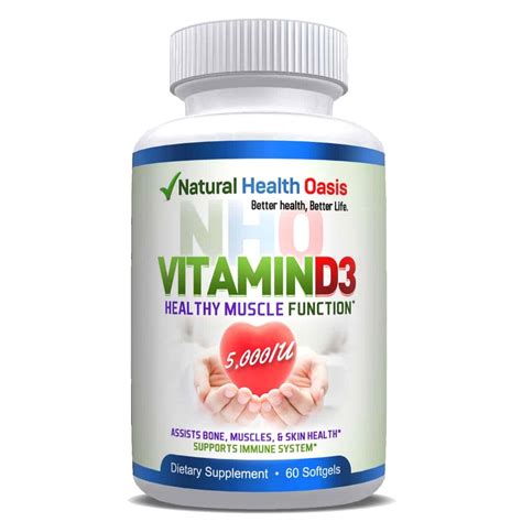 Check spelling or type a new query. NHO Vitamin D3 5000 IU Softgels Supplement | Natural ...