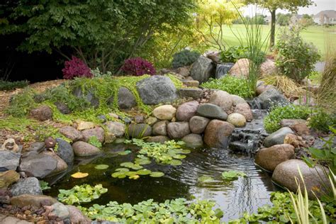 Beautiful water pond in the garden classic round design for fish. Small Water Gardens | Hometalk