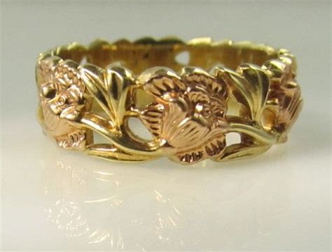 Design the perfect ring piece w/ certified diamonds at blue nile today! Artcarved 14k rose yellow gold flower wedding band ring ...
