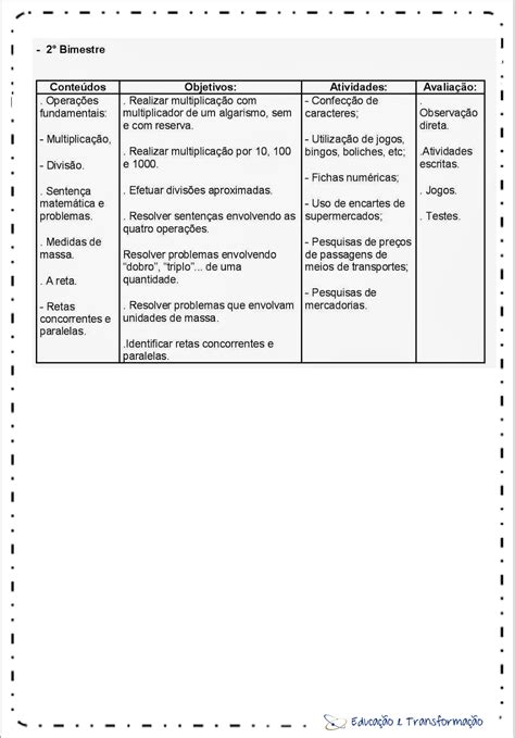 Plano De Aula Matematica Ensino Fundamental 2 Ano Ensino Relacionado