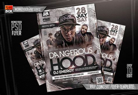 Rap Concert Flyer Template By Andydreamm On Deviantart