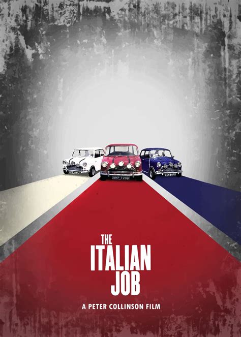 The Italian Job Poster Picture Metal Print Paint By Bo Kev Displate