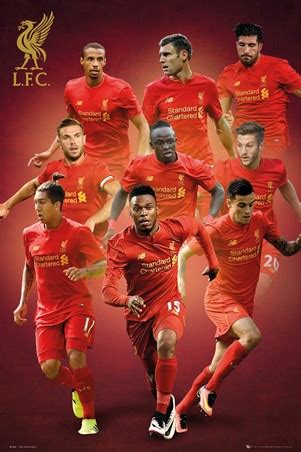 Official instagram account of liverpool football club stop the hate, stand up, report it. L.F.C Team, Liverpool Players 2016/2017 Poster - PopArtUK