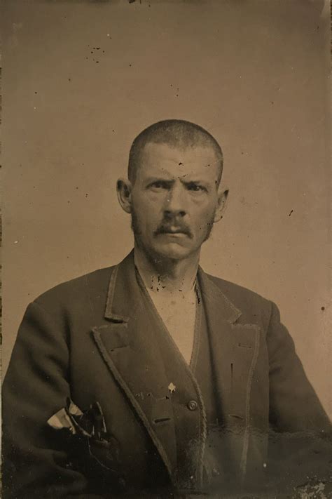 Cole Younger On A Sixth Plate Tintype Original Image From The