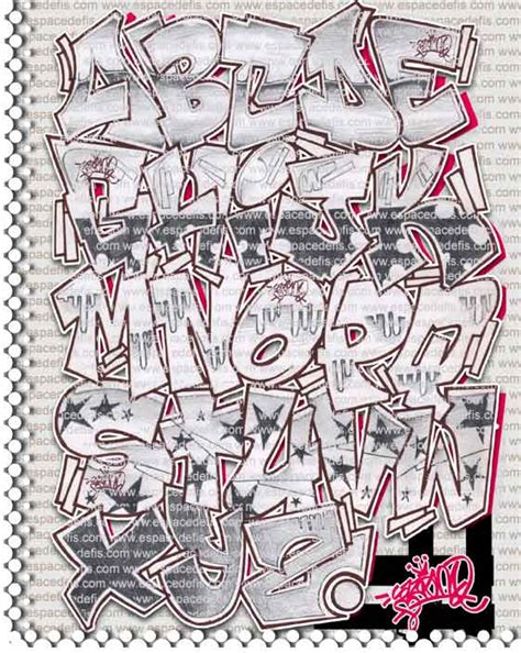 Abecedario graffiti con sombra en 3D - Imagui