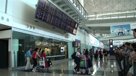 Arrival Hall At Hong Kong International Airport Stock Video 11028871