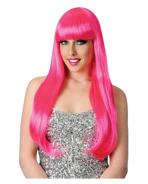 Candy Girl Wig Neon Pink Shrill Ladies Wig Horror