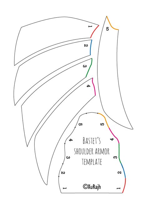 Eva Foam Shoulder Armor Templates