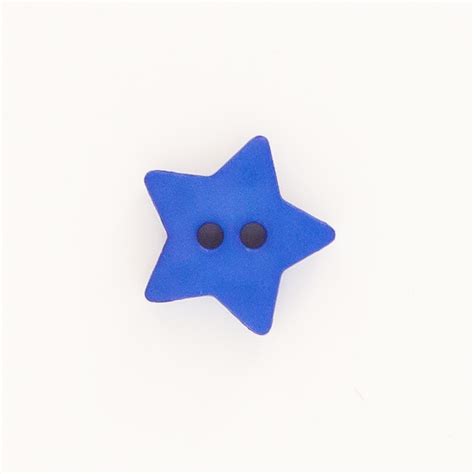Dark Blue Star Button Small Layered Creations