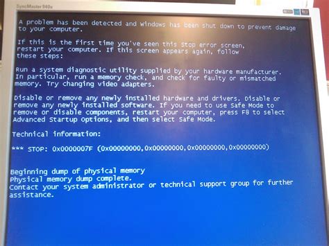 Blue Screen Of Death Bsod Windows Xp Lack Of Microsoft Flickr
