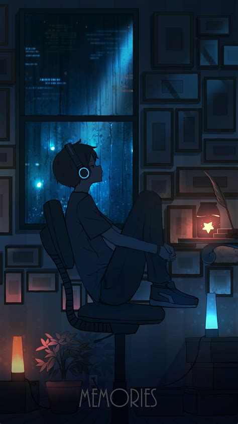 We choose the most relevant backgrounds for. Illustration by Pasoputi twitter/@pasopuchi rain # night ...