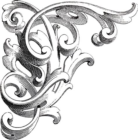 Please feel free to get in touch if you can't find the clip art graphic design clipart your looking for. Vintage Corner Scrolls Design - The Graphics Fairy