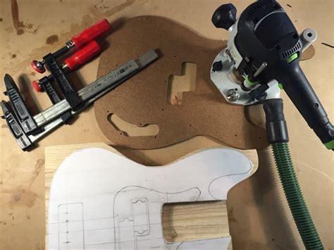 How To Build A Bass Guitar Routing The Pickup Cavity Ebass