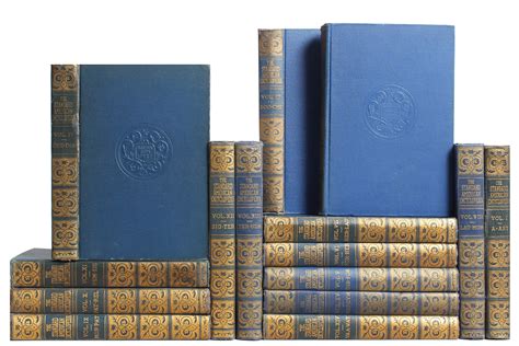Vintage Blue Encyclopedia Books Set Of 15 Chairish