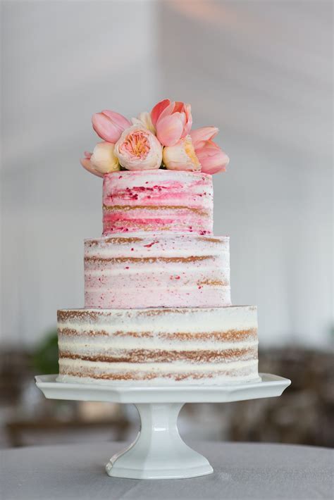 Unfrosted Wedding Cakes Brides Unfrosted Wedding Cake Wedding Cake Flavors Wedding Cake