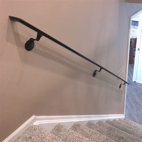 Basic Wrought Iron Wall Mounted Handrail Great Lakes