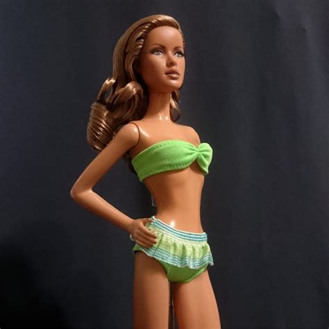 Barbie Doll Bikini Swimsuit Swimwear Clothes No Etsy