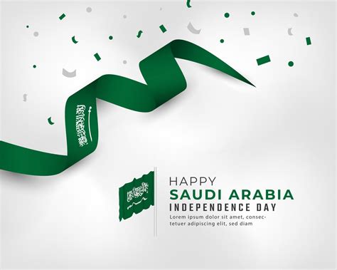 Happy Saudi Arabia National Day September 23th Celebration Vector