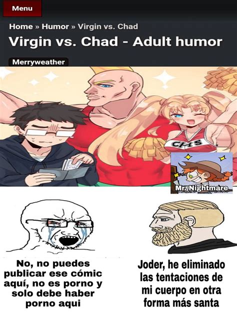 Virgin Vs Chad Cómic Otaku Meme By Mr Nightmare03 Memedroid