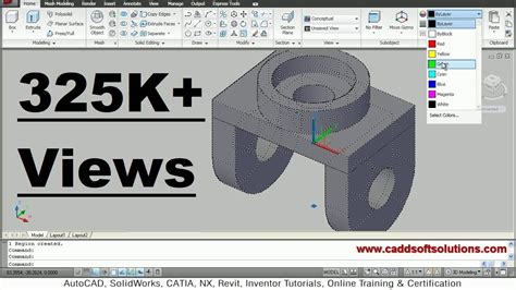 Autocad 3d Modeling Exercise Tutorial For Beginners Autocad 2010