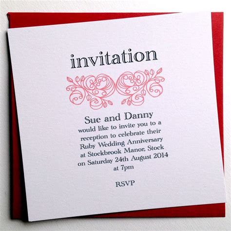 Create An Elegant Anniversary Invitation Template Free Sample