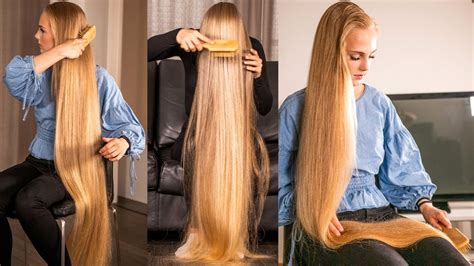 Realrapunzels Beautiful Rapunzel Hair Brushing Photoshoot Preview