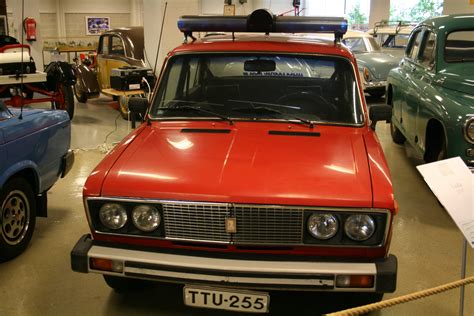 Filered Lada 2106 Emergency Service Vehicle At The Car And