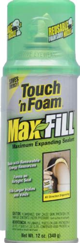 Dap Touch ‘n Foam Max Fill Maximum Expanding Sealant 12 Oz Kroger