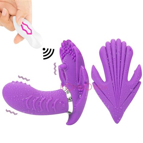 Usb Charging Butterfly Invisible Vibrator Panties Wireless Remote Wearable 30 Speeds Strap On