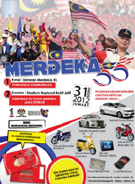Seperti menang cabutan bertuah bagi mereka. Himpunan 55 Tahun Merdeka - Senarai Penerima Hadiah ...