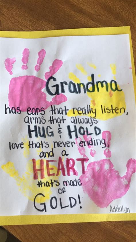 Personalized mother's day gift for grandma from baby. Mothers Day crafts for grandma! - Crafting Issue ...