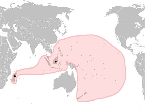 The Distribution Of Austronesian Languages The Black Spots Indicate