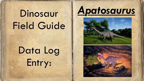 Apatosaurus Habitat And Facts Youtube