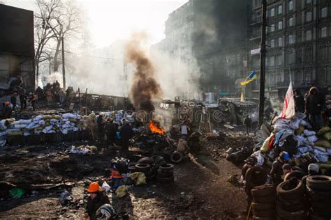 Kiev Ukraine January 26 2014 Mass Anti Government Protests