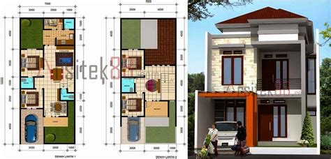 Desain rumah minimalis type 60 3 kamar. Desain Rumah Minimalis Ukuran 6x10 2 Lantai - Denah Rumah