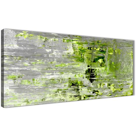 Get the best deals on green abstract art abstract paintings. Lime Green Grey Abstract Painting Wall Art Print Canvas ...